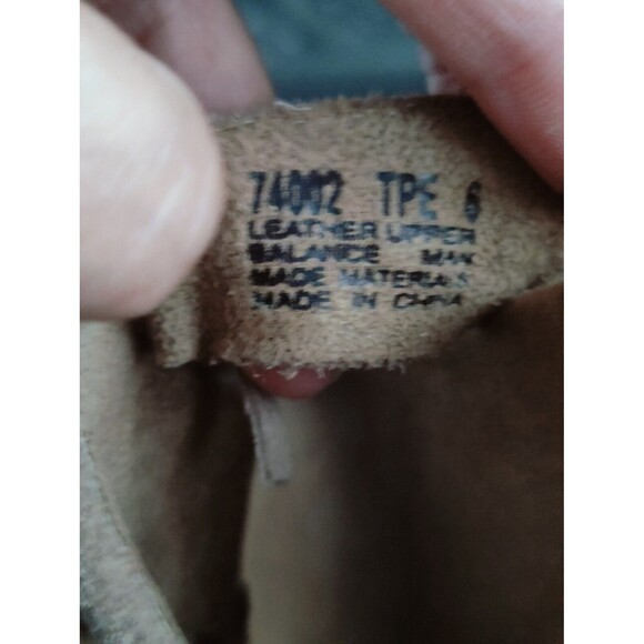 MINNETONKA Daisy Women's Fringe Slide Tan Leather Suede Sandal Slide On Size 6 - Picture 8 of 8